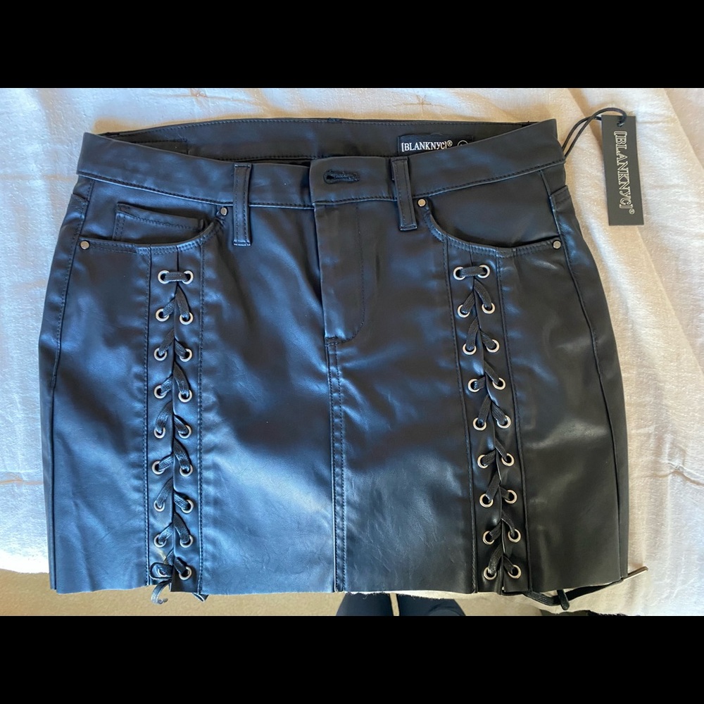 NWT blanknyc faux leather skirt